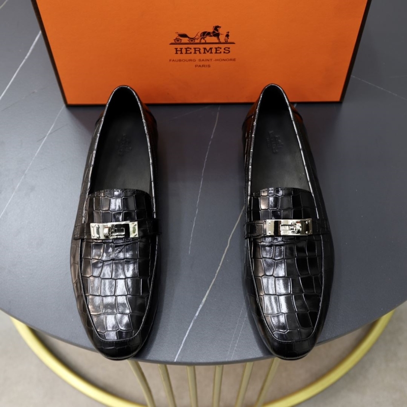 H**mes leather shoes